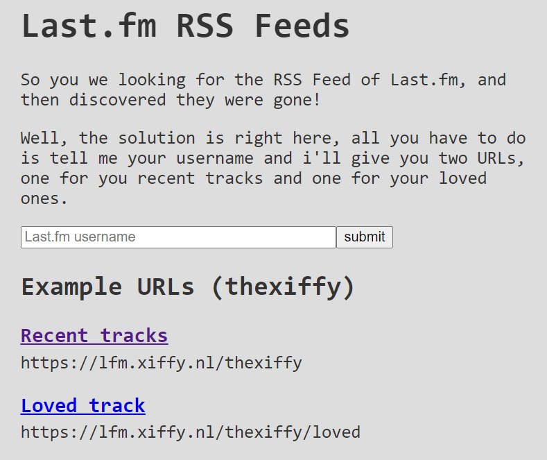 #开源 Last.fm RSS Feeds #LastFM2RSS 支持为播放记录和Loved歌曲记录生成 RSS feed