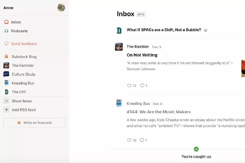 「Substack launches an RSS reader to organize all your newsletter subscriptions」