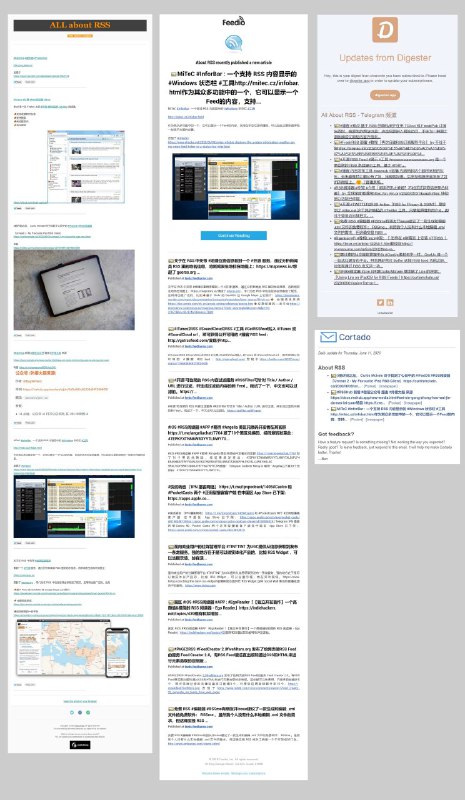 #RSS2Newsletter 四家产品试用之前说过，weekly newsletter 挺适合本频道的，特别是看到 Digester 之后