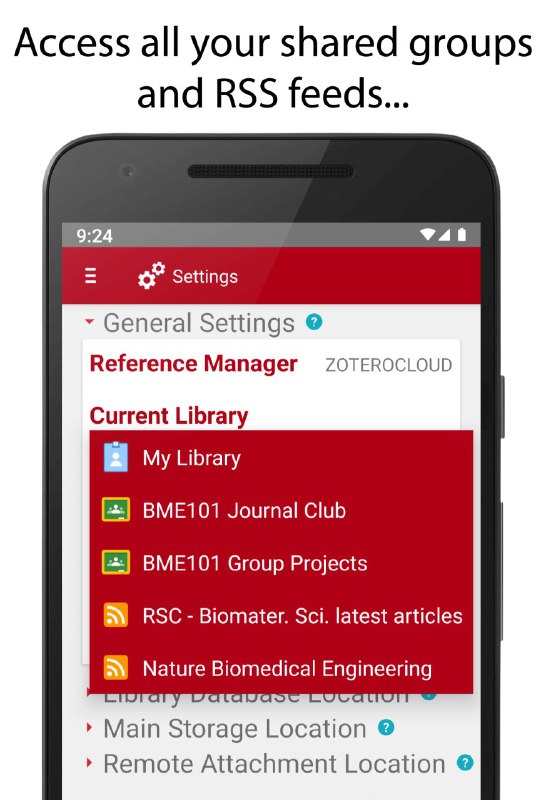 #Zotero 第三方 #Android #APP ZotEZ² 新增 RSS 同步支持此前提过文献管理软件 Zotero 也支持订阅 RSS feed ，现在其第三方安卓APP ZotEZ² 也支持同步 Zotero 里的 RSS feed 了