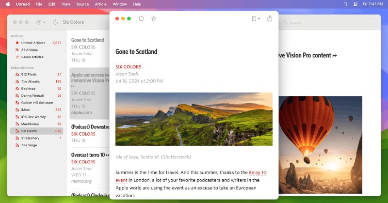 RSS 阅读器 Unread 发布 MacOS 版老牌 RSS 阅读器 Unread 4.0 版发布，相比 3.0 版，最大升级在于