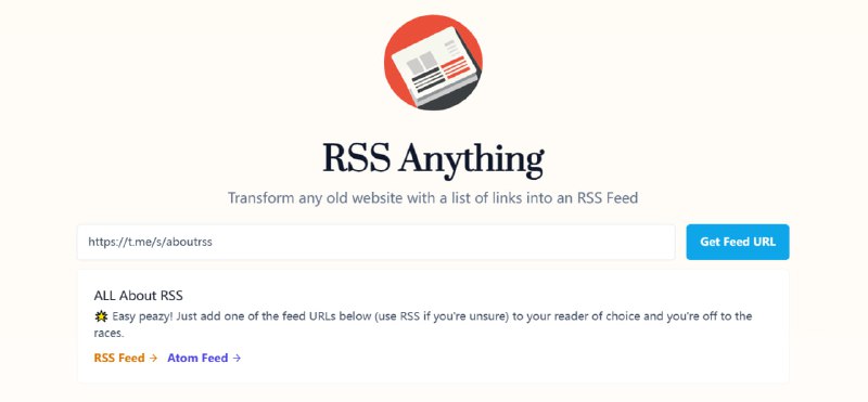 RSS Anything