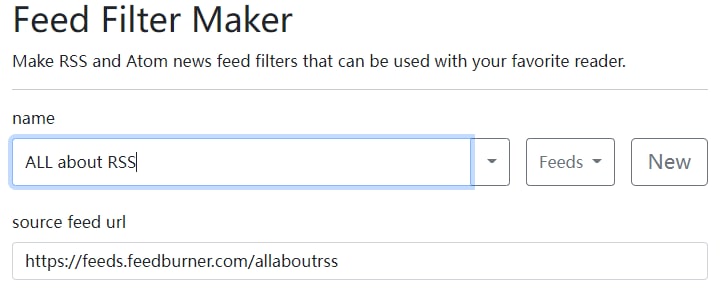 Feed Filter Maker