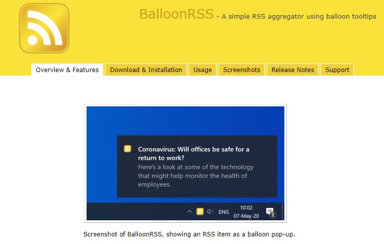 BalloonRSS 