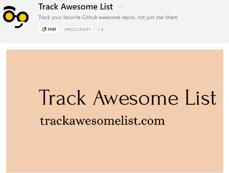 用 RSS 订阅 Awesome List 的更新变动#TrackAwesomeList 是推友开发的 #开源 项目