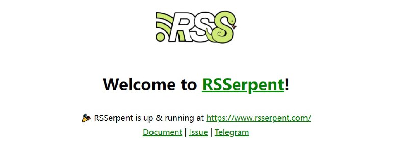 基于 Python 的 RSSerpent  项目发布插件开发文档频道介绍过的 #RSSerpent 项目正在参加 Hacktoberfest