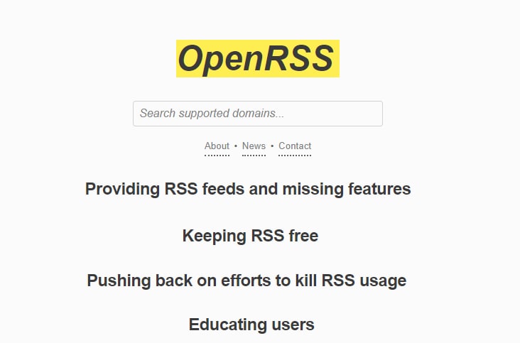 OpenRSS