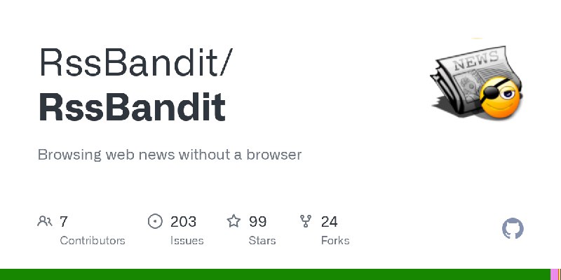 GitHub - RssBandit/RssBandit: Browsing web news without a browser